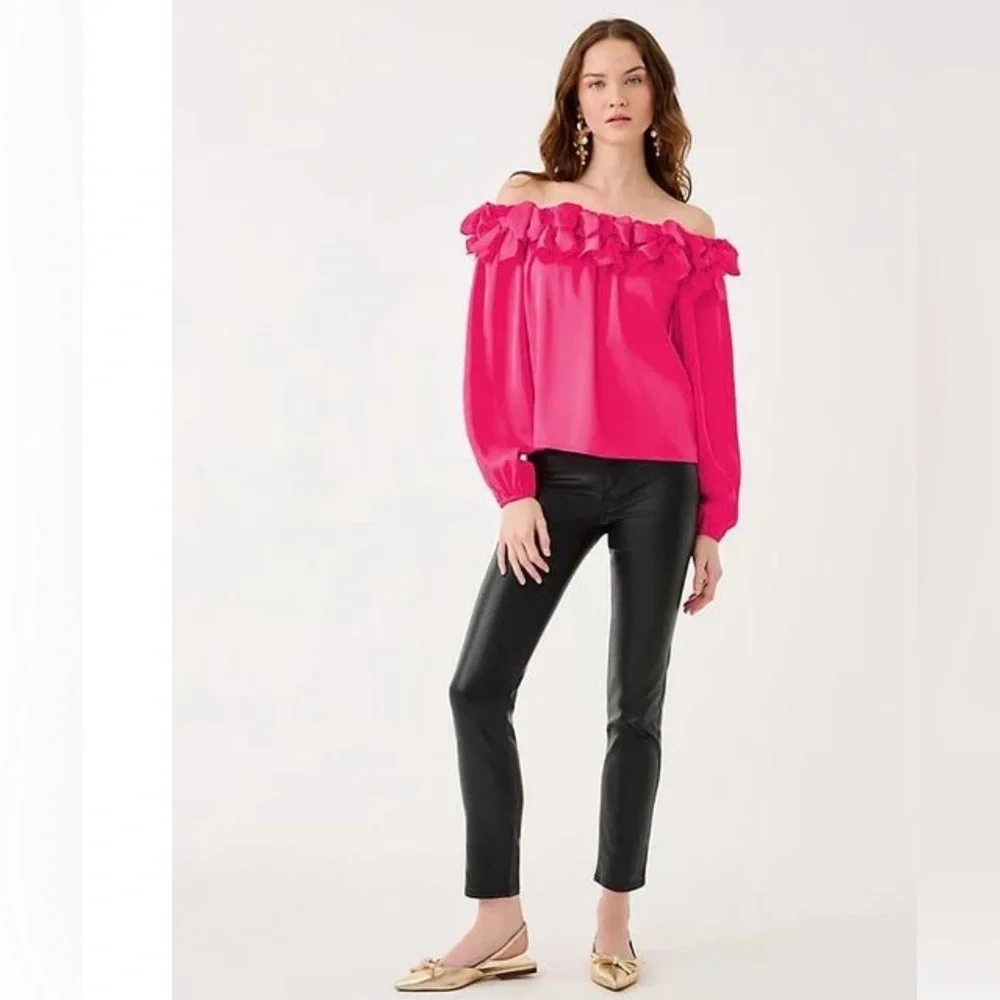 Lilly Pulitzer Analea Off the Shoulder Top - Picture 3 of 8